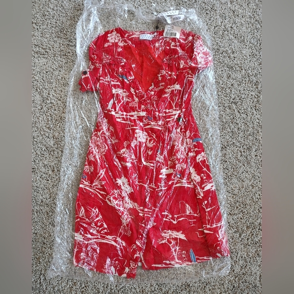 TANYA TAYLOR Linen Alda Toile Dress size 4 - Picture 5 of 5